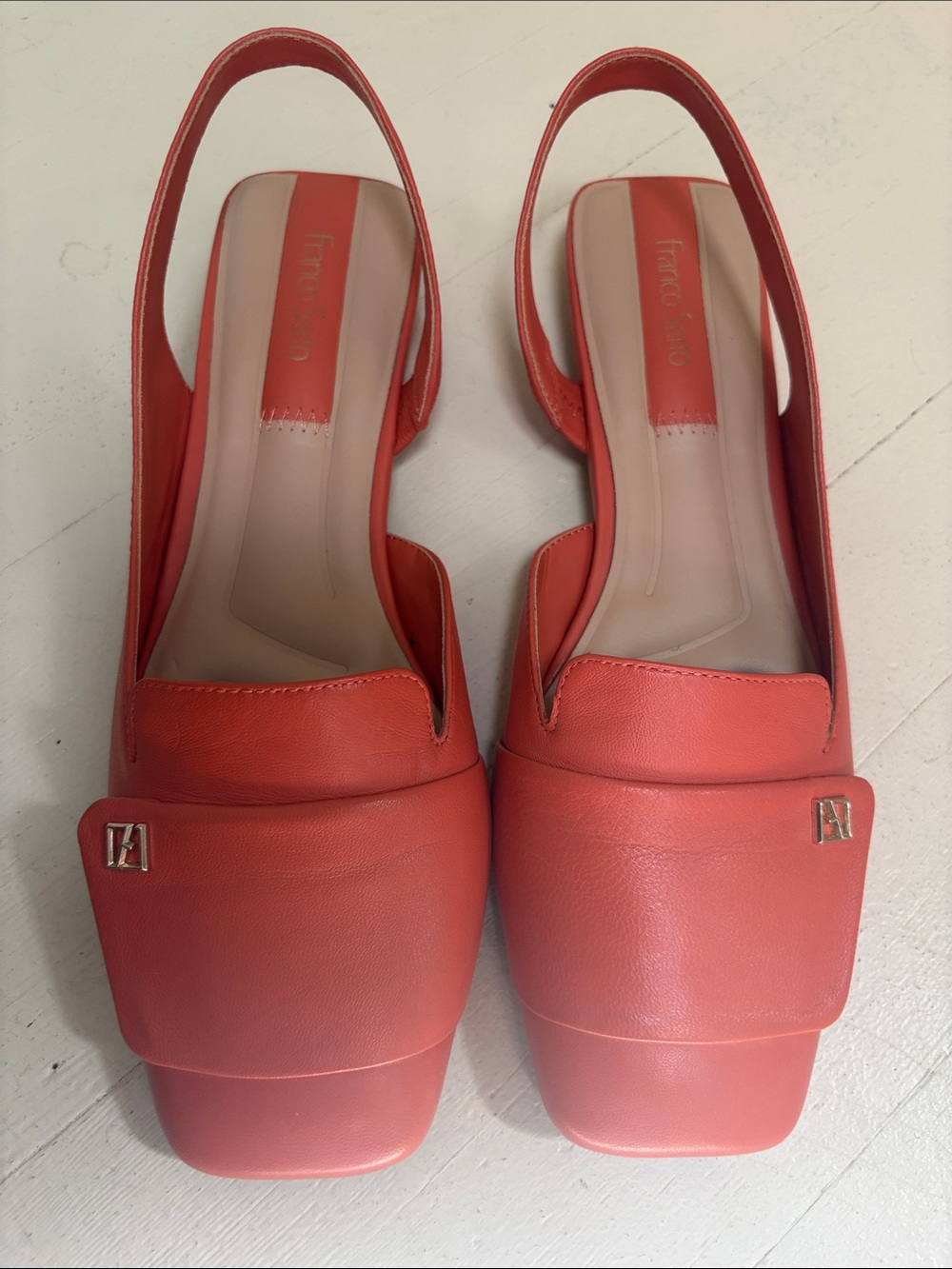 Franco Sarto Coral Slingback Loafers Sz 7